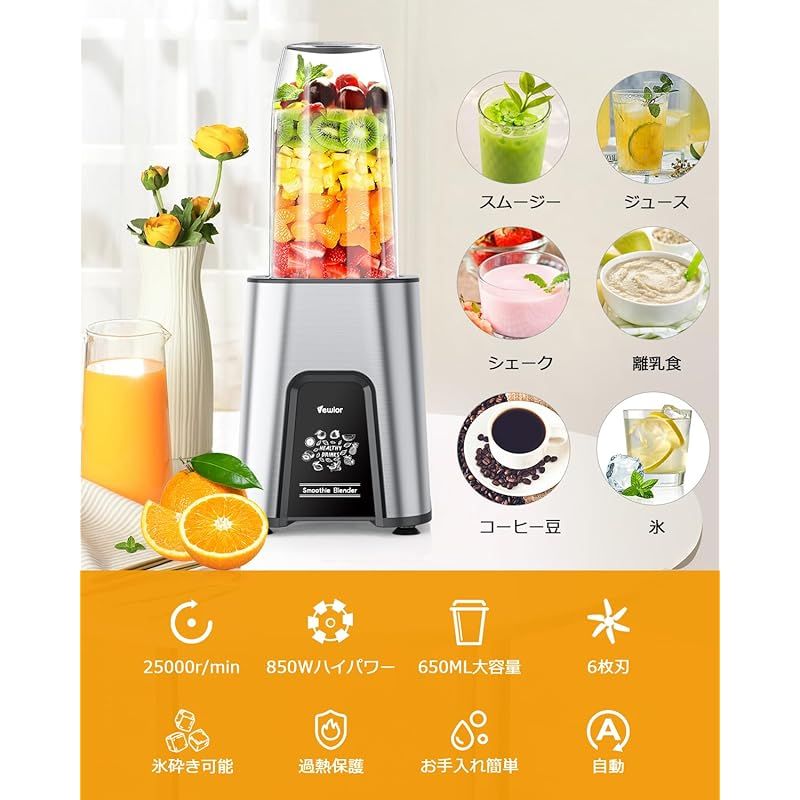 1台多役❣この一台にミキサーカッターとミルカッターも搭載♪❤450W