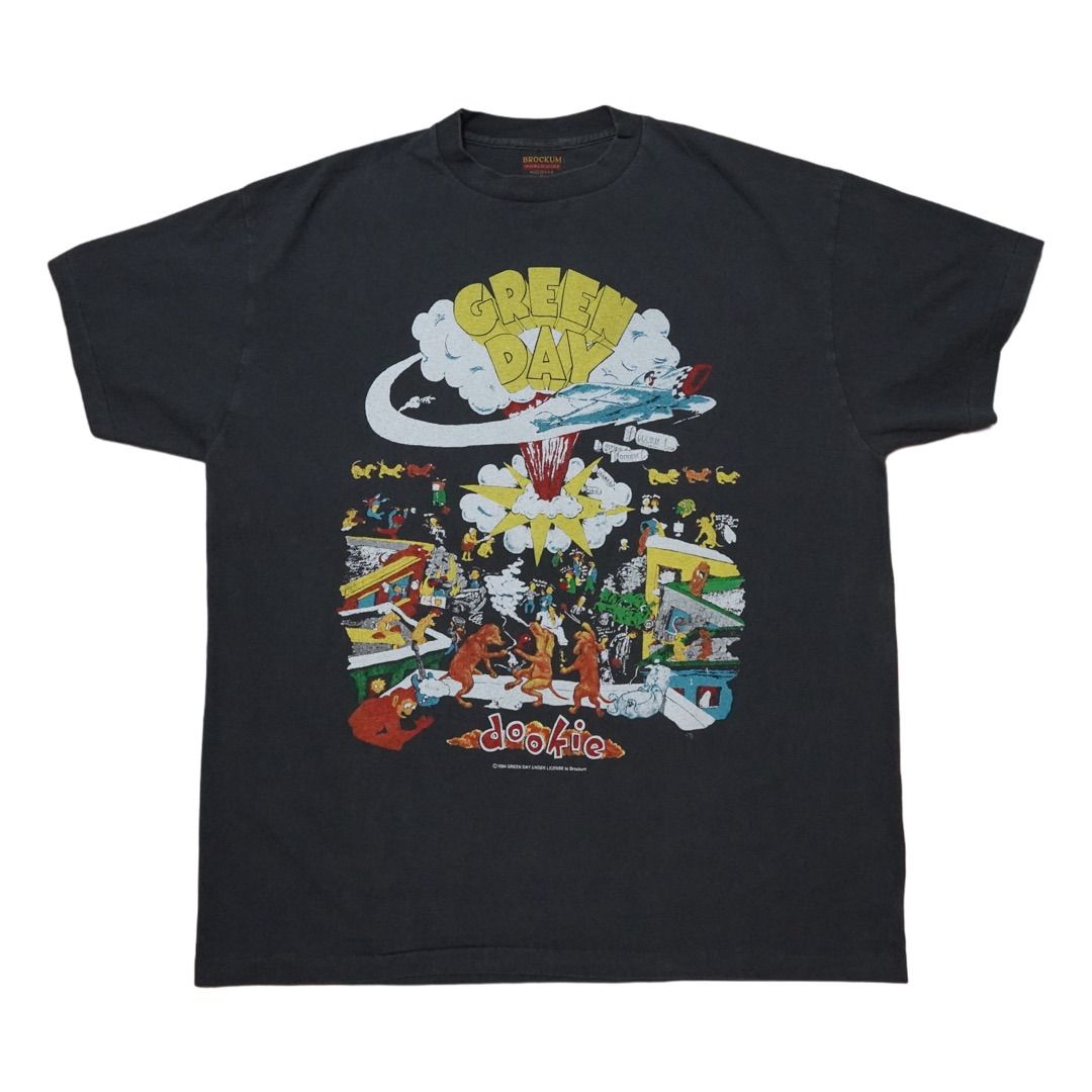 90sグリーンデイビンテージTシャツGreenDayブラックフェード古着レア 90's GREEN DAY TAZ VINTAGE T-SHIRTS BLACK/L Made in USA 90