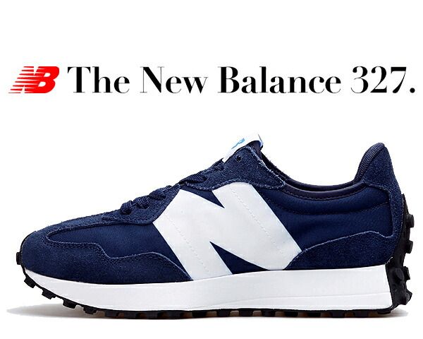 ニューバランス 327 NEW BALANCE MS327CPD NAVY Width D スニーカー ネイビー ホワイト レトロランニング メンズ ワイズ D Made in Vietnam