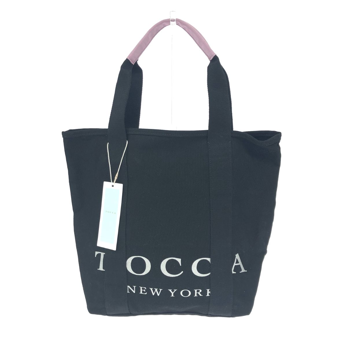 未使用品 TOCCA トッカ トートバッグ ブラック キャンバス レディース 