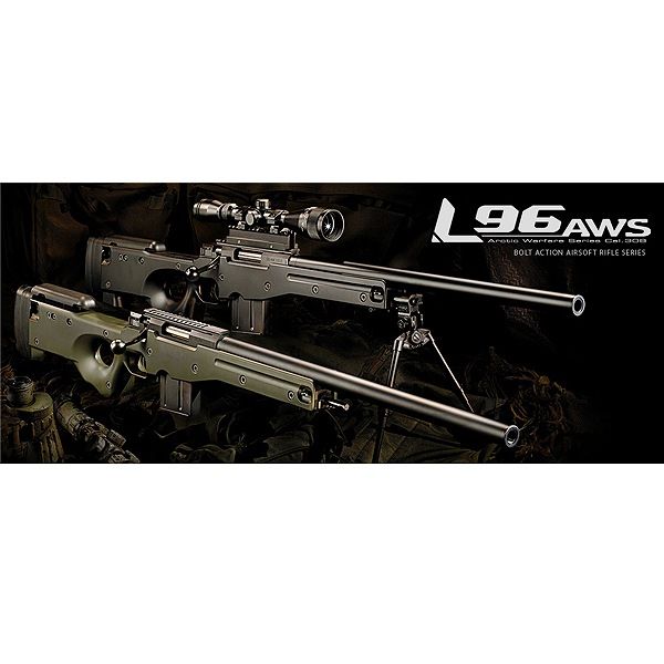 L96 AWS SNIPERRIFLE エアガン オリーブドラブ バイポッド付き 0535ac90da07dfacef9d8580e458a8