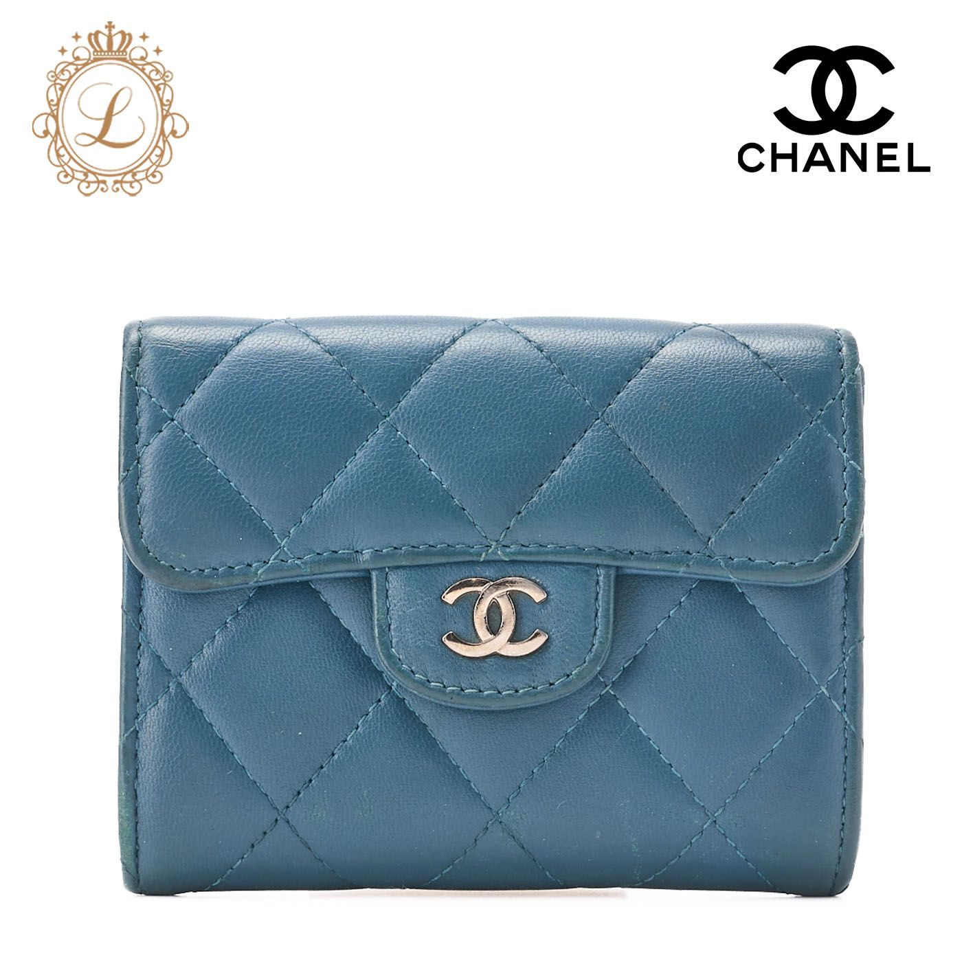 シャネル CHANEL キャビアスキン マトラッセ 三つ折り財布 コンパクト財布 Brand Max】ルイヴィトン・ヴィトン・エルメス・シャネル