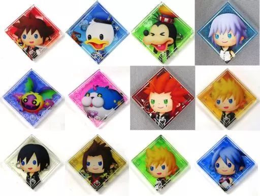 バッジ・ピンズ　全12種セット 「キングダムハーツ メロディ オブ メモリー×OH MY CAFE×ARTNIA×SQUARE ENIX CAFE アクリルバッジコレクションB」 ARTNIA＆SQUARE ENIX CAFE限定 中古】バッジ・ピンズ 全12種セット 「キングダムハーツ