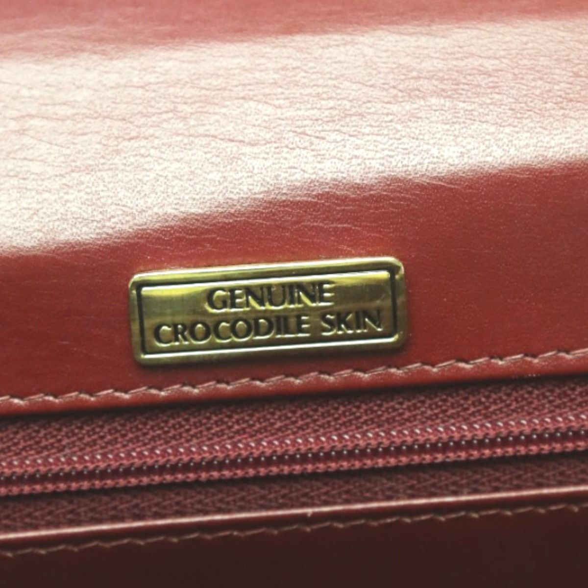 クロコダイル レザー 2WAYバッグ クロコ ハンドバッグ CROCODILE 