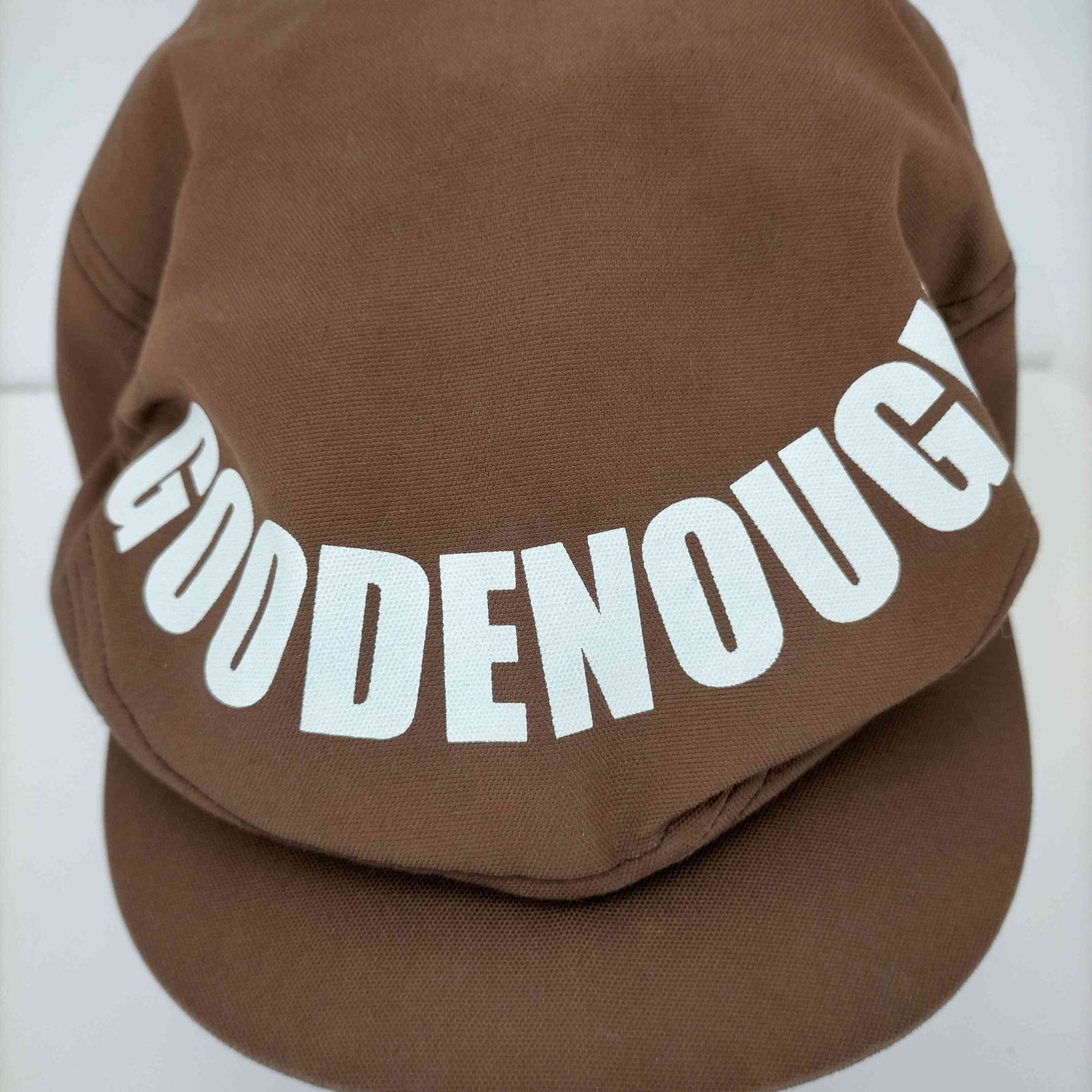 グッドイナフ GOODENOUGH ロゴプリント ハンチングキャスケット