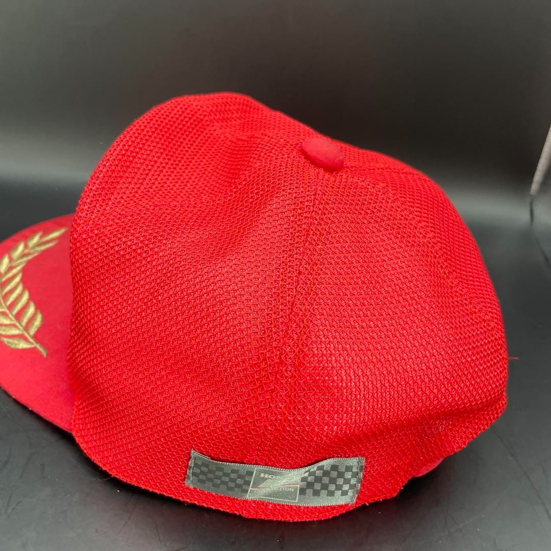 ホンダ F1レーシングチーム 月桂樹 赤レッド メッシュキャップ