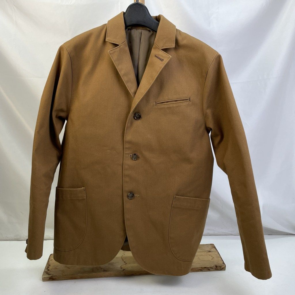 01w-5561 フェローズ Pherrow s ヘビーダック テーラードジャケット ベージュ サイズM 中国製 メンズ テーラードジャケット コットン 20W-PWSC1 品