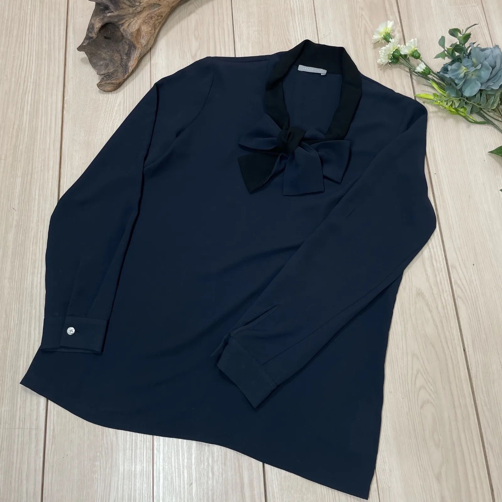 theory luxe セオリーリュクス ボウタイブラウス サイズ:38 03