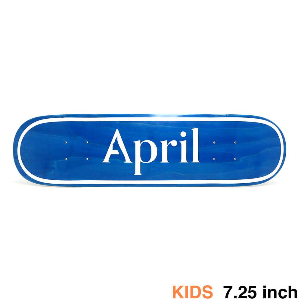 APRIL DECK エイプリル デッキ 子供用 TEAM OG LOGO BLUE INVERT MINI 7.25 スケートボード スケボー