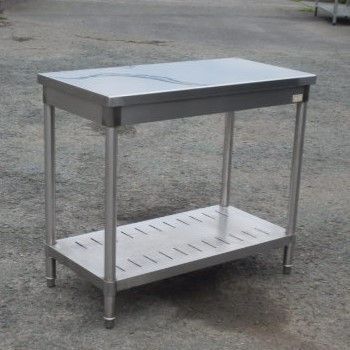タニコー 業務用 ステンレス 作業台 W90 D45 H80cm 厨房 TX-WT-945NB