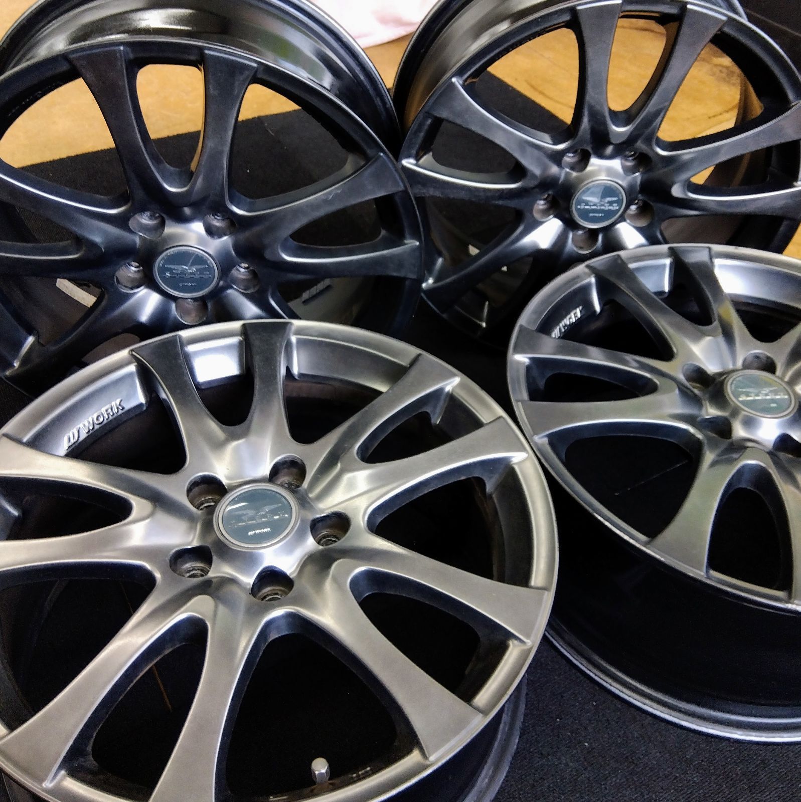 17×7.0JJ ホイール 4本セット WOEK STEEZ ASPA 17インチ