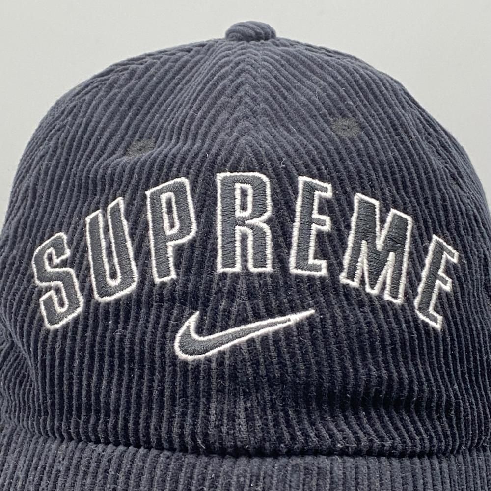 中古】SUPREME×NIKE Arc Corduroy 6-Panel Cap ブラック