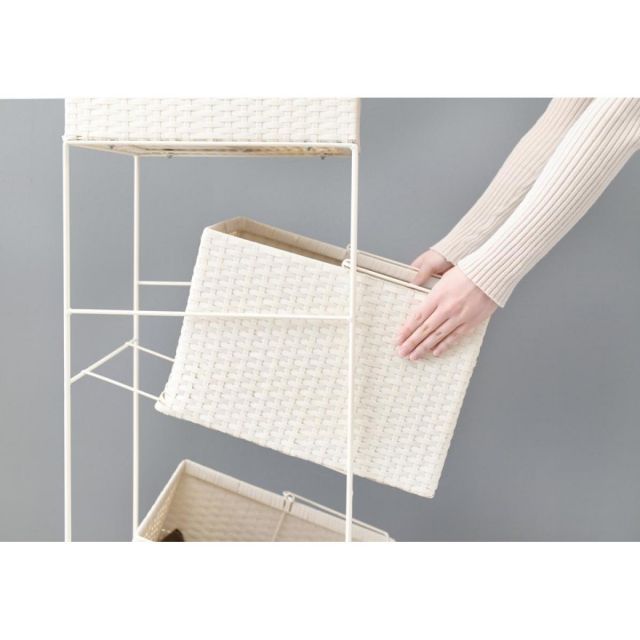 萩原 Hagihara RAN-2425WH ランドリーラック 新生活 インテリア 家具おしゃれ