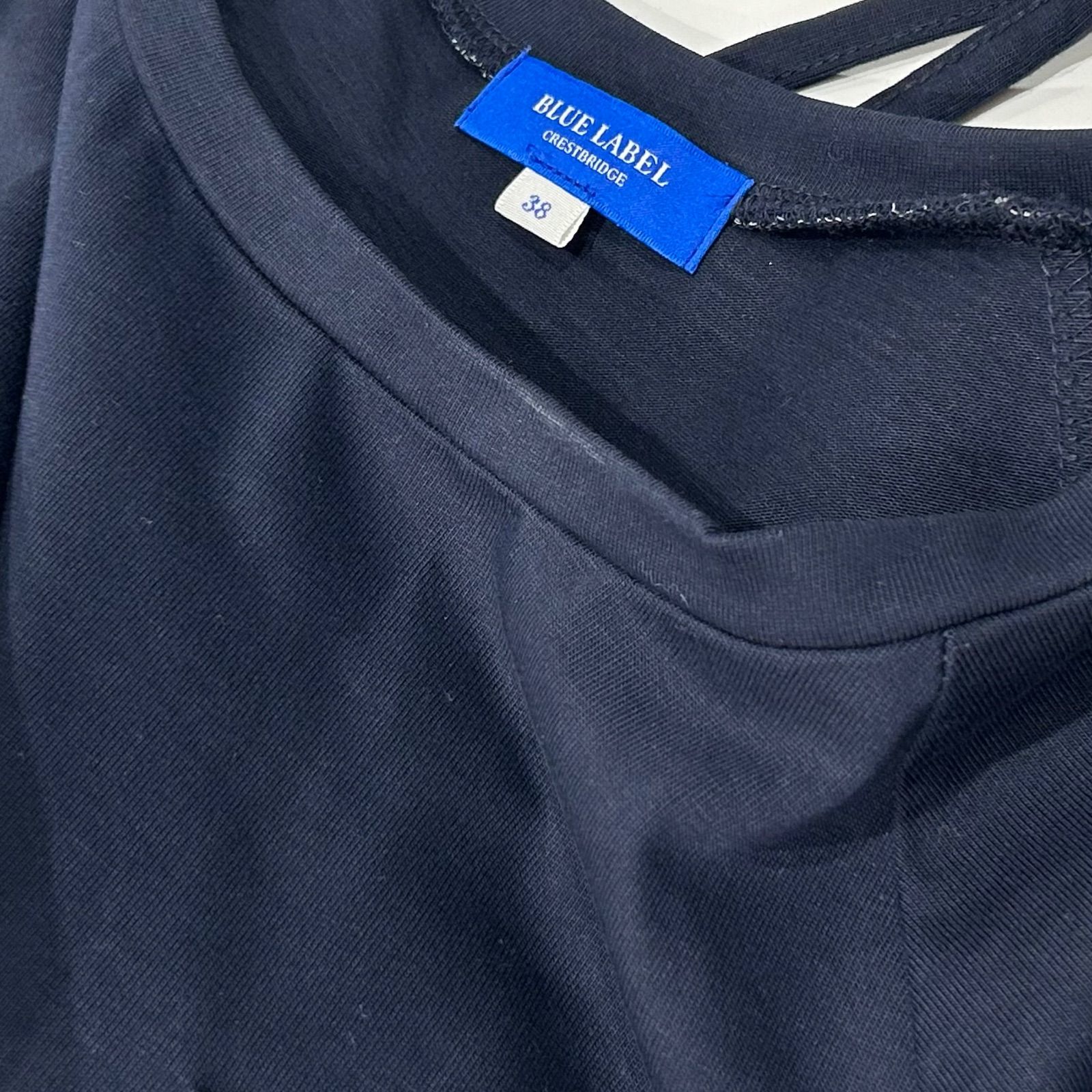 BLUE LABEL ブルーレーベル ワンピース カジュアル Tシャツワンピース ネイビー レディース 38 松山朝生田店 - メルカリ