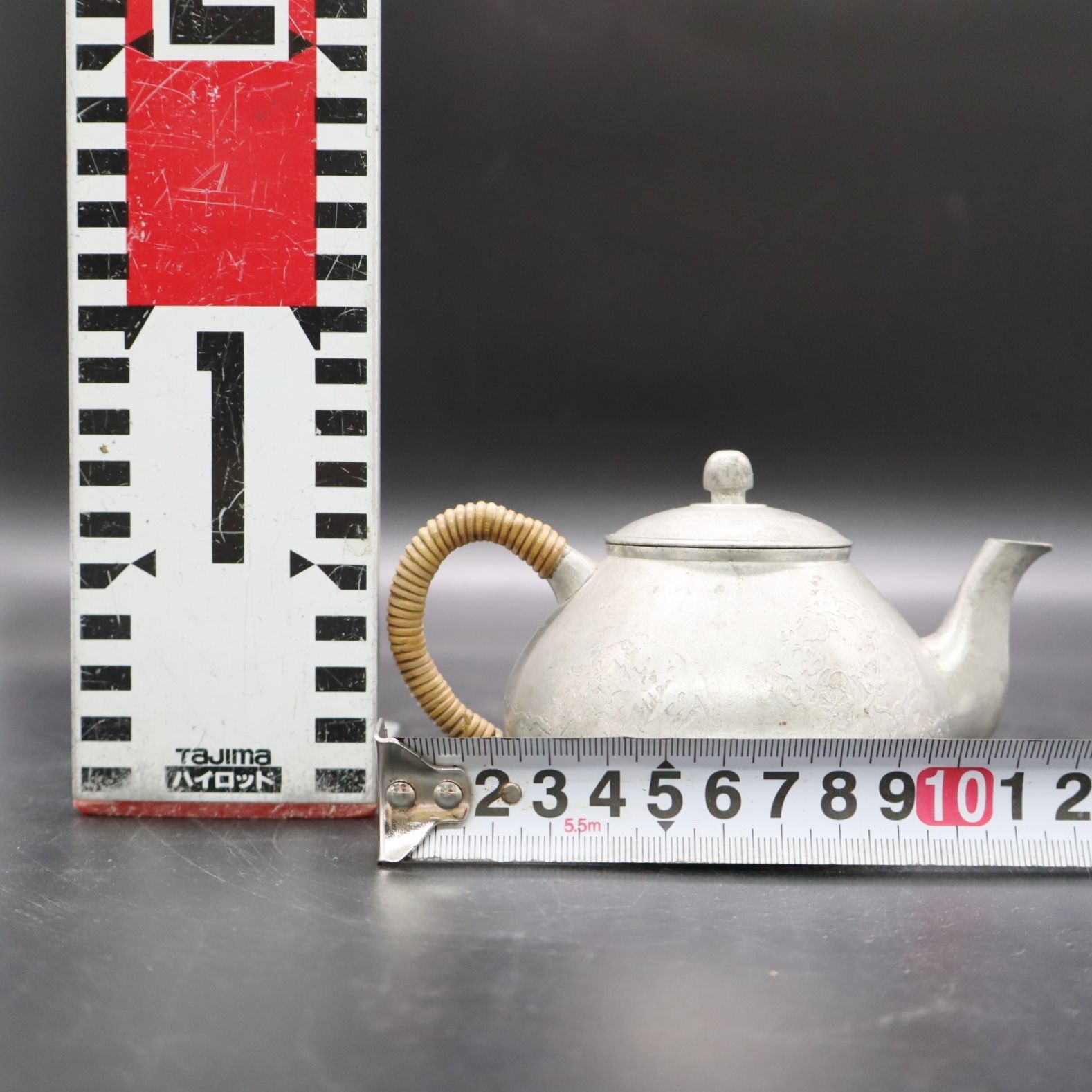 ○ ｜薩摩錫光陽堂 急須 稀少 本錫製｜ 骨董 古美術 茶道｜ □P3771