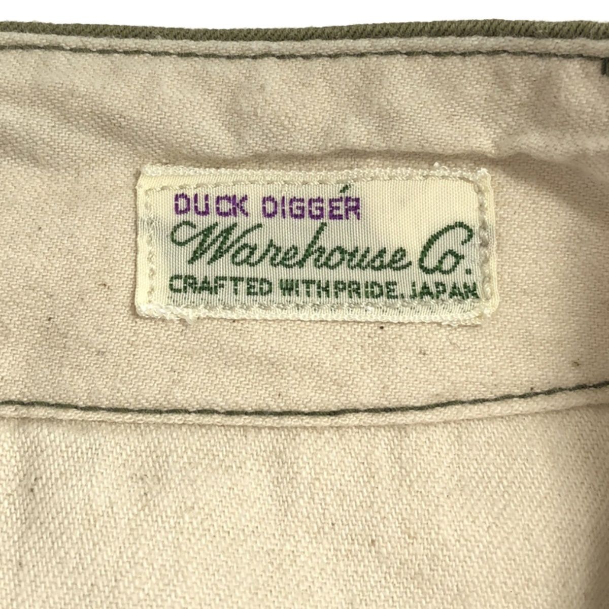 WAREHOUSE ウエアハウス DUCK DIGGER チノショートパンツ  カーキ 34