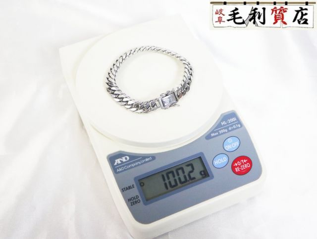 PT850 キヘイ 喜平 ブレスレット 6面 ダブル 100.2ｇ ６メンダブル 白金 プラチナ 850 【中古】 ジュエリー