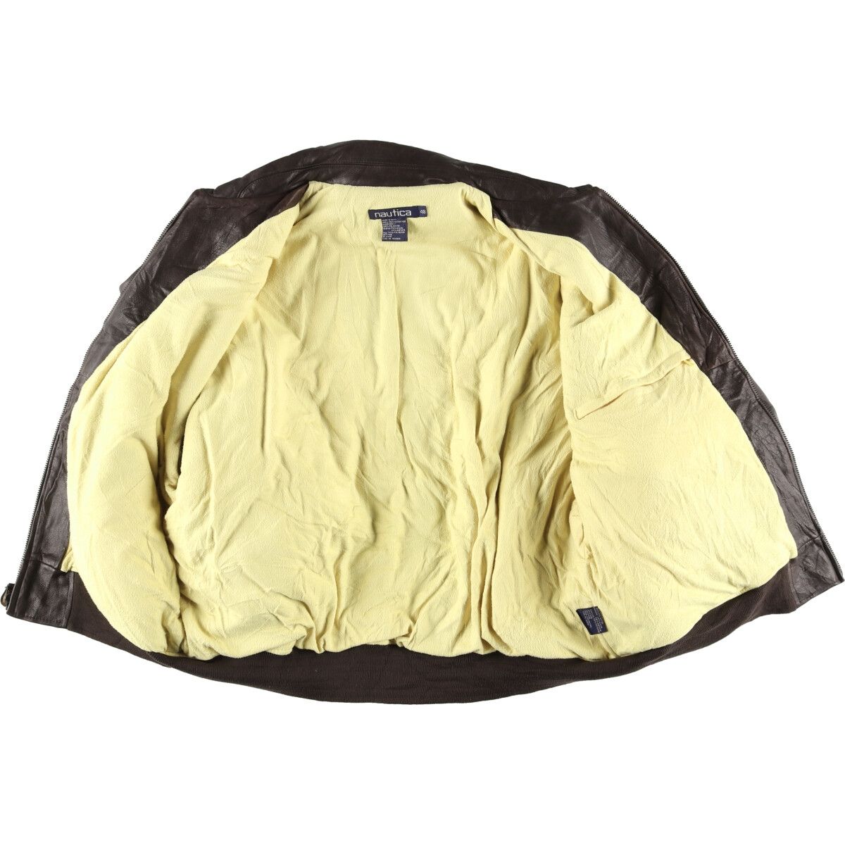 古着 90年代 ノーティカ NAUTICA A-2タイプ レザーフライトジャケット