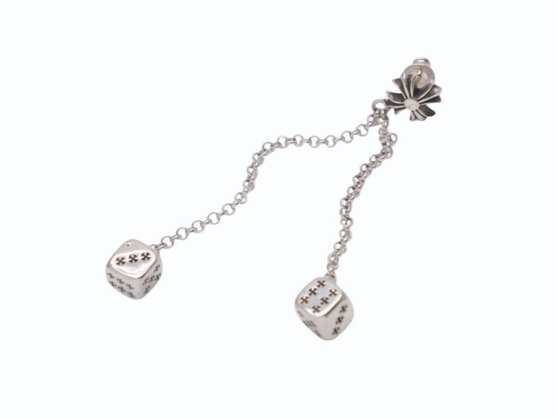 CHROME HEARTS クロムハーツ DICE DBL ダブルダイス ピアス 重量約10.1g 2017|.925刻印 シルバ−925 片耳用 4b002945