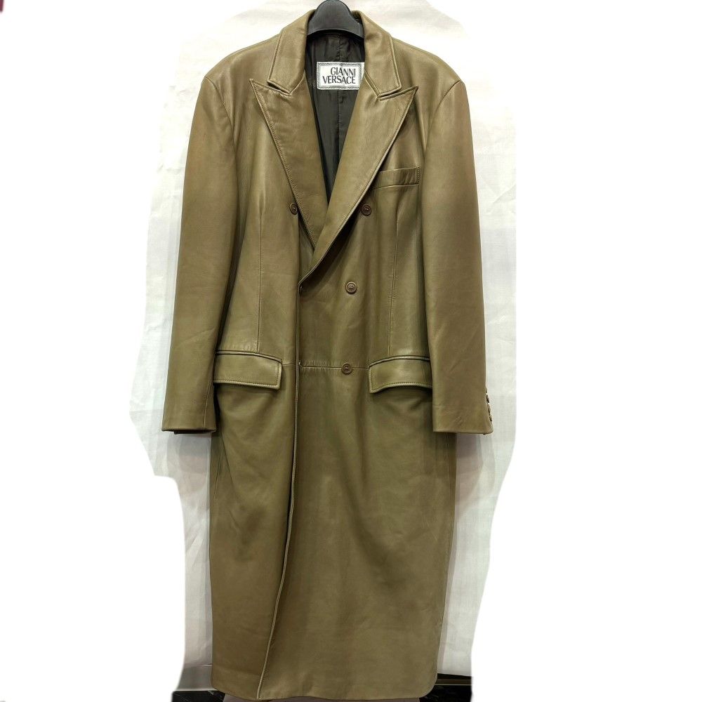 GIANNI VERSACE レザートレンチコート