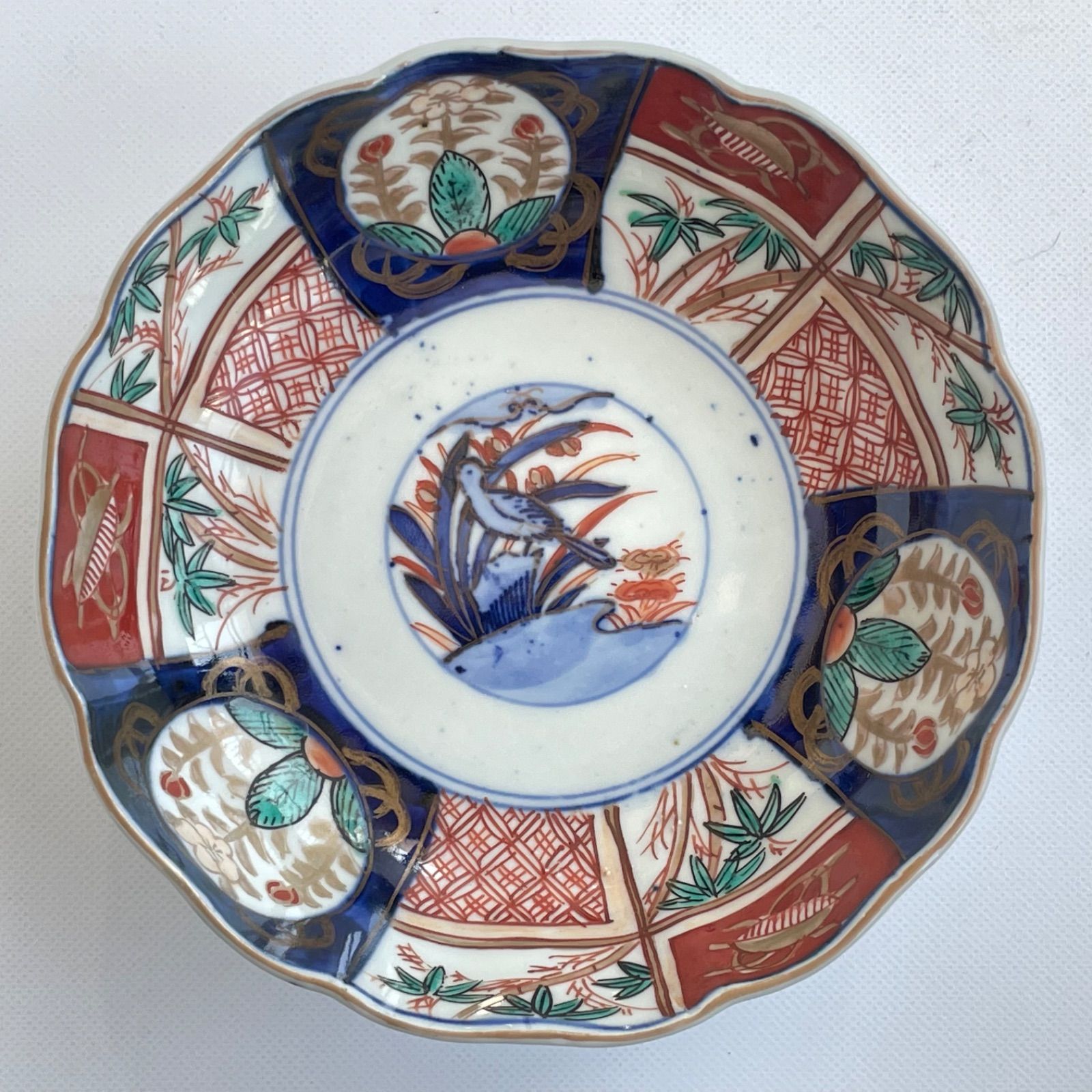 148 色絵 花鳥図 骨董 アンティーク 伊万里 膾皿 5枚セット - メルカリ