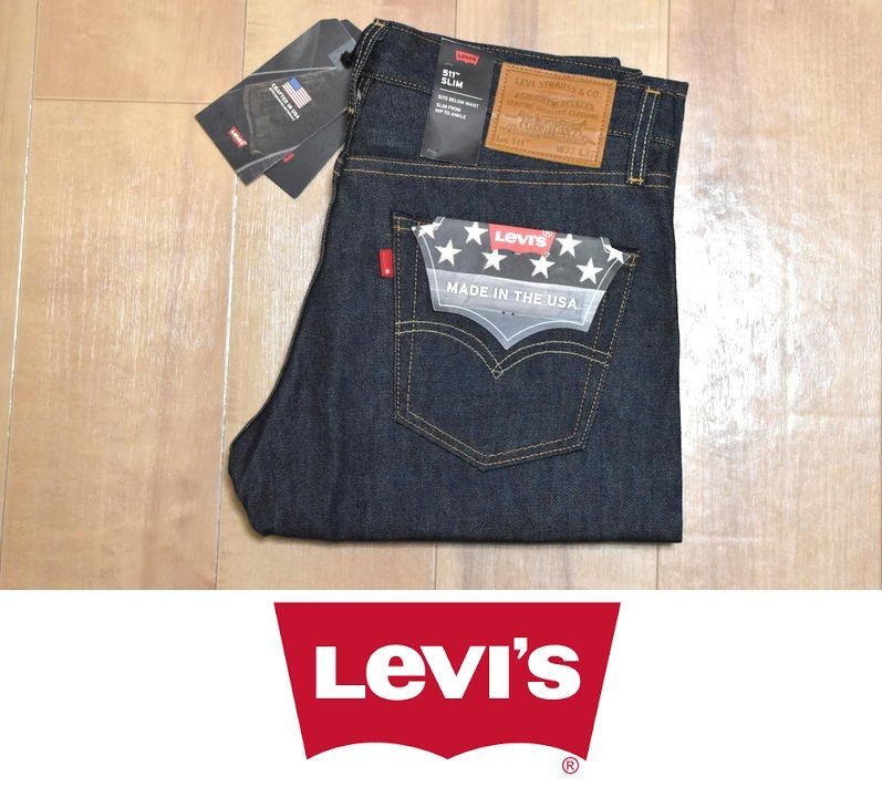 米国製 Levi's リーバイス 511 セルビッジ 赤耳 ホワイトオーク