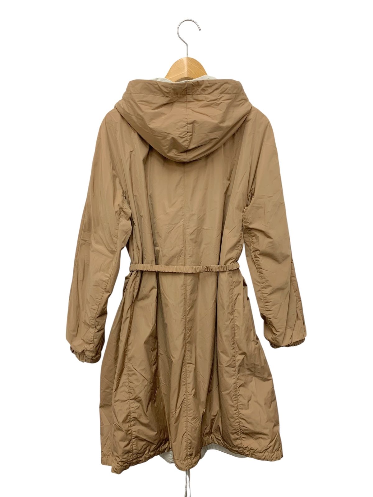 マックスマーラ ザキューブ 902104276 ナイロンコート 38 ベージュ リバーシブル IT4O1XMYGPHY