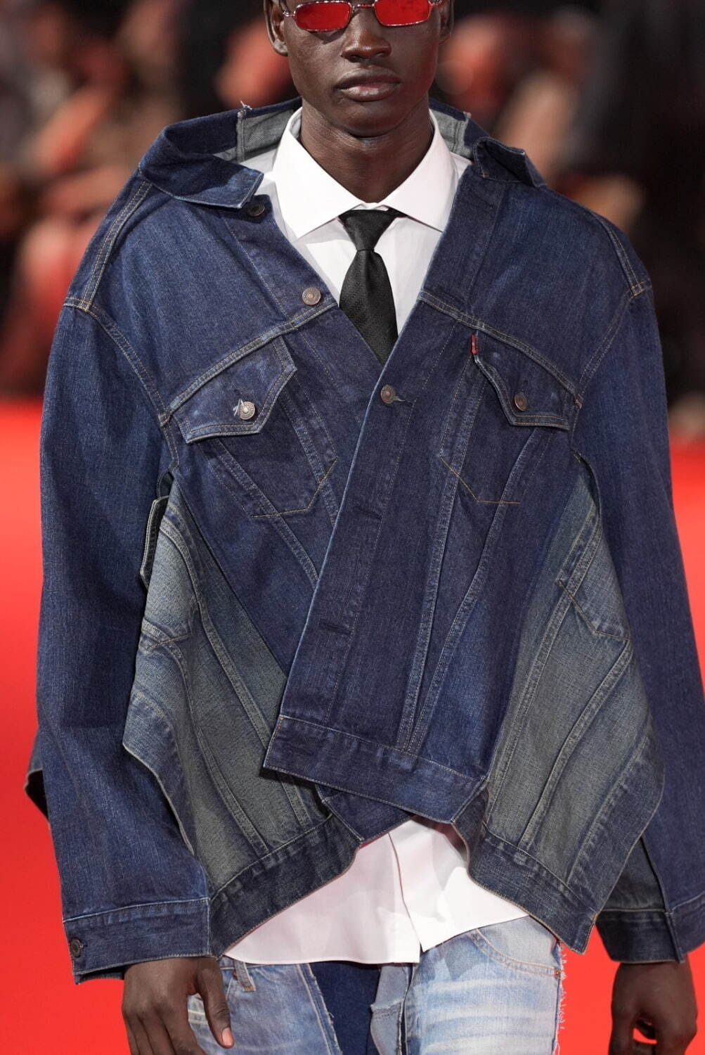 JUNYA WATANABE MAN 25ss × LEVI'S 再構築 デニムジャケット
