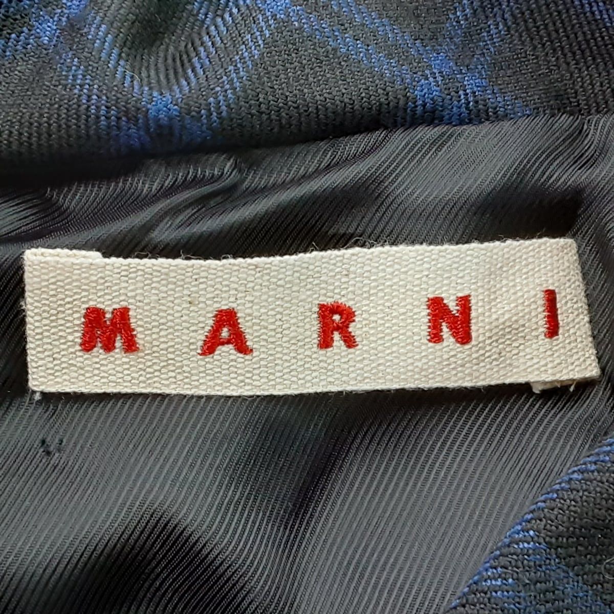 MARNI(マルニ) コート サイズ38 S レディース美品 - 黒×ネイビー 長袖
