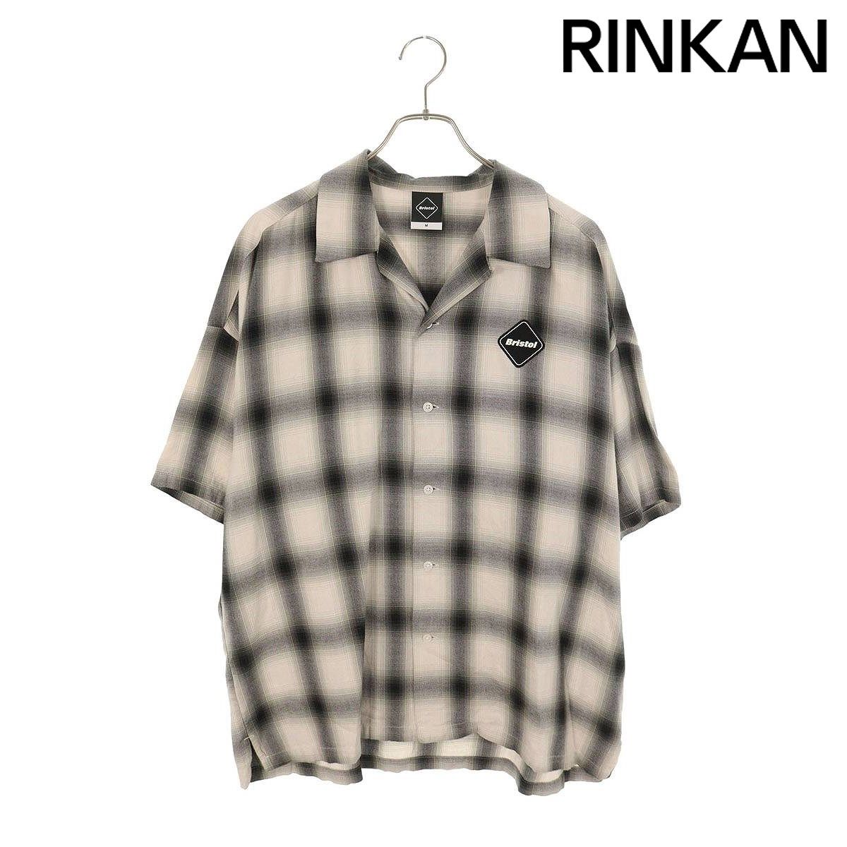 エフシーアールビー FCRB-240061 ビッグロゴチェック半袖シャツ メンズ M