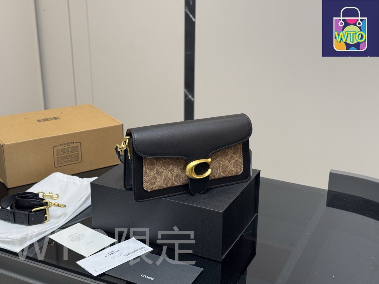 今日 Coach Tabby ワインレッド レザー ショルダーバッグ-WTO輸入2