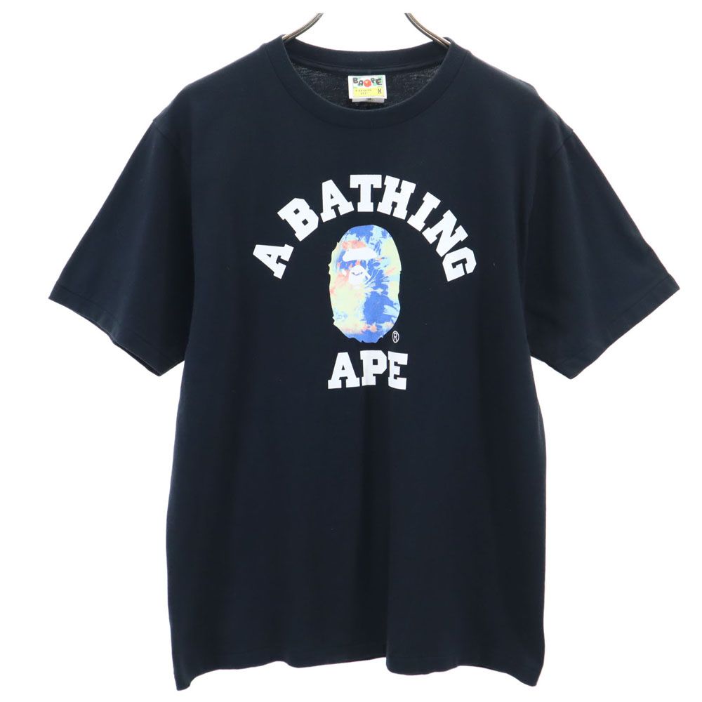アベイシングエイプ 半袖 Tシャツ M 黒 A BATHING APE メンズ