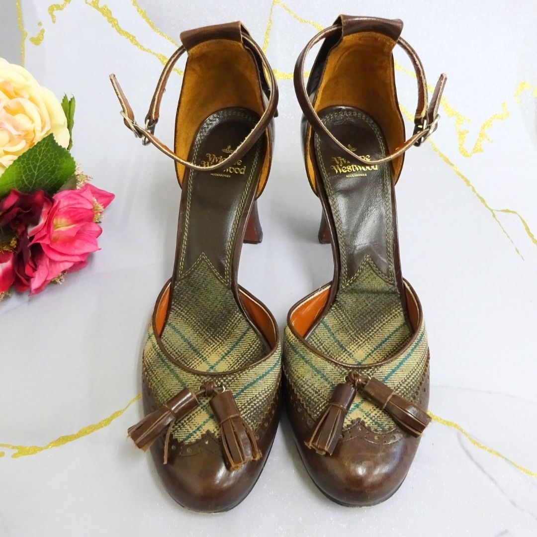 vivienne westwoodアンクルストラップ ブラウン Vivienne Westwood