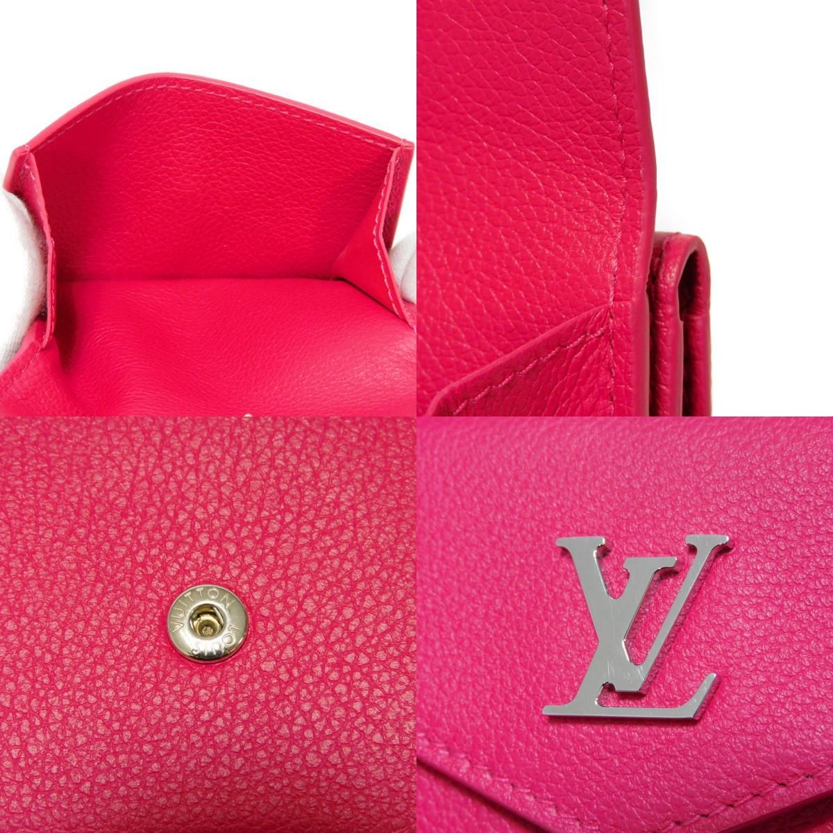 LOUIS VUITTON ルイ・ヴィトン ポルトフォイユ ロック ミニ ピンク LV