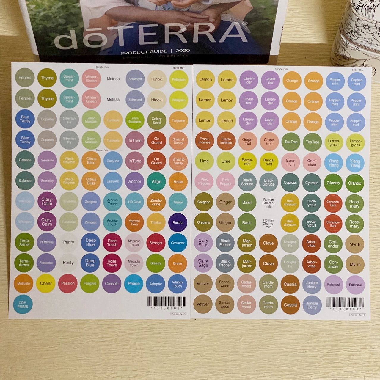 SALE】ドテラ オイルキャップステッカー 2セット doTERRA - メルカリ
