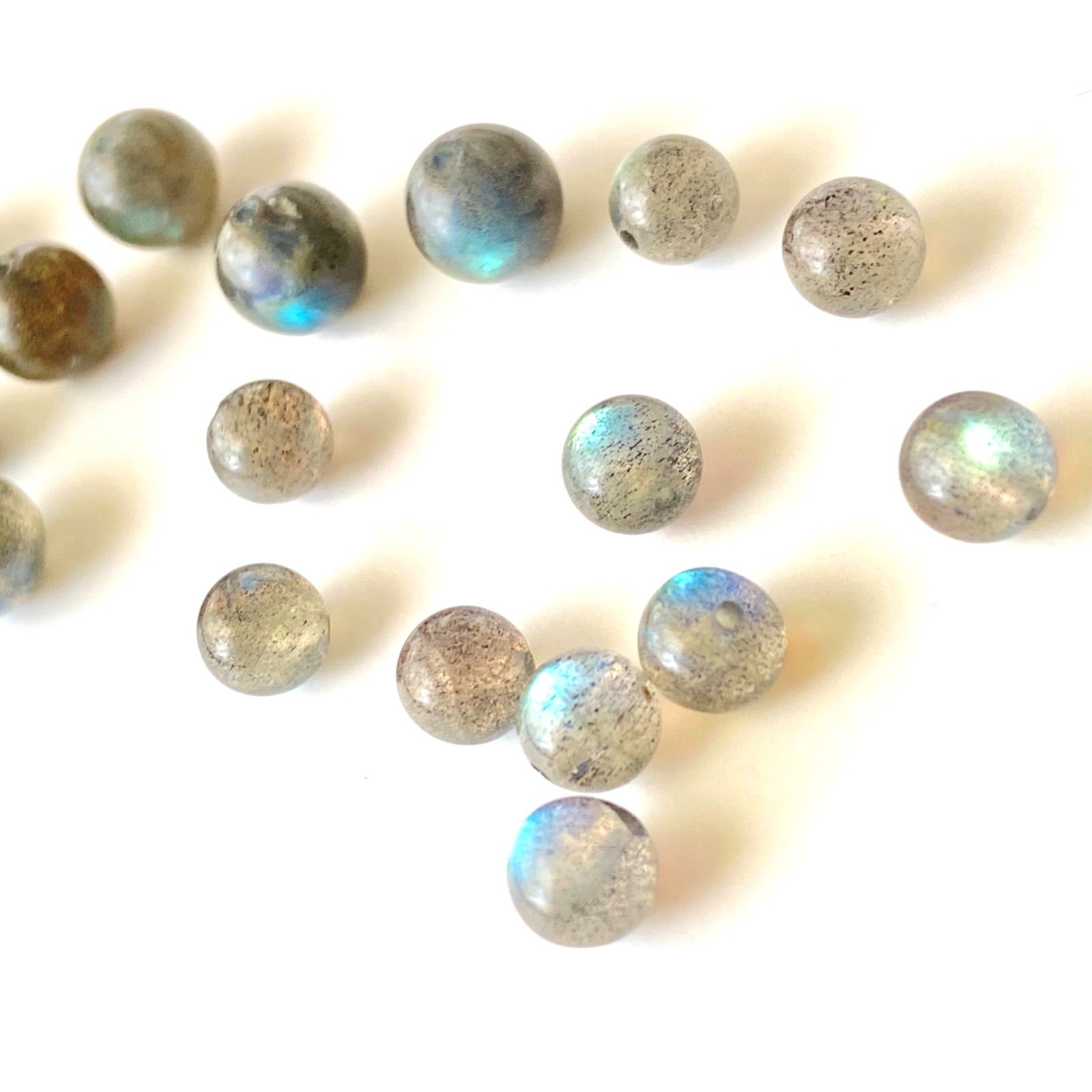 天然石☆ラブラドライト6mm《10粒 》高品質 Labradorite 曹灰長石