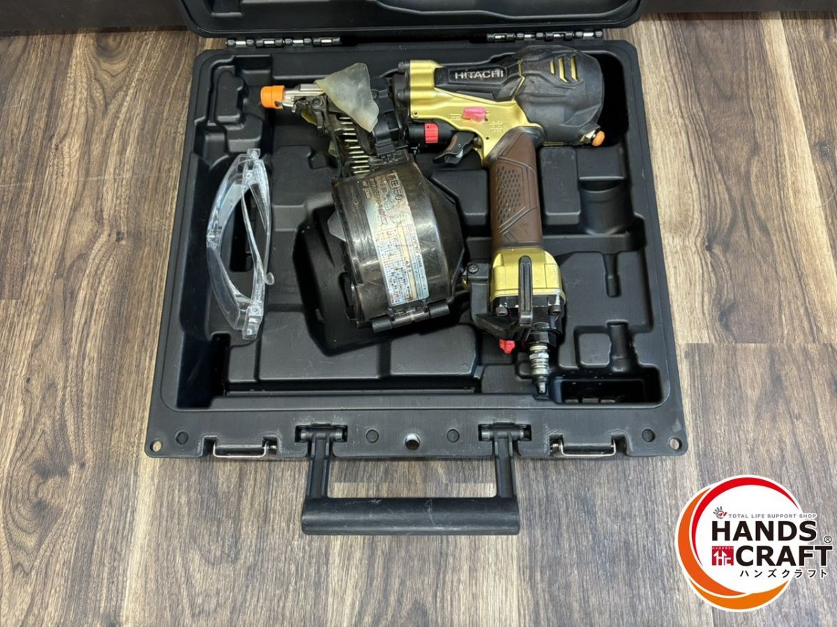 ♭【中古品】日立 NV50HR 高圧50mm釘打ち機 ケース【ハンズ