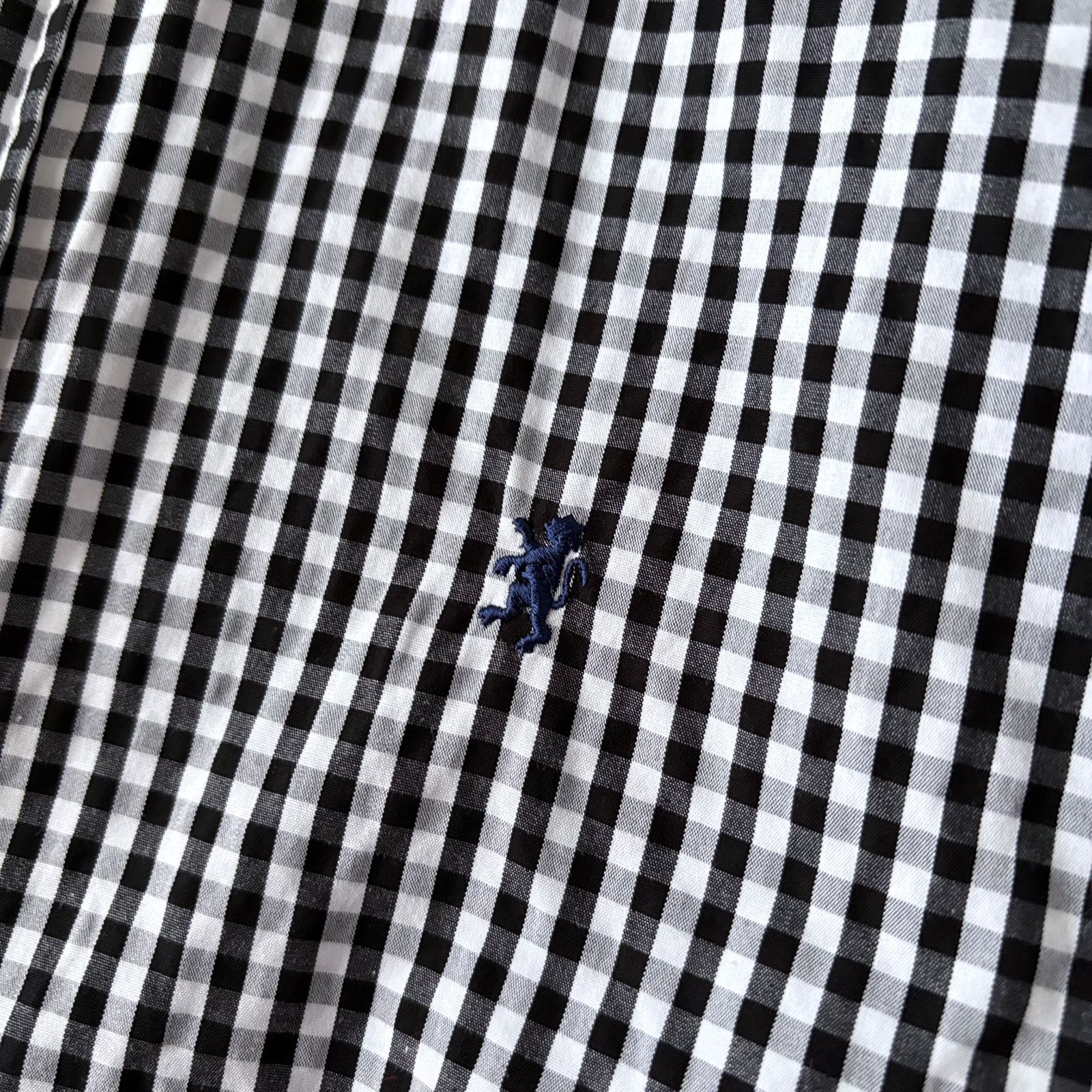 極美品 / Gymphlex ジムフレックス / B.D. SHIRT L/S ギンガムチェック 