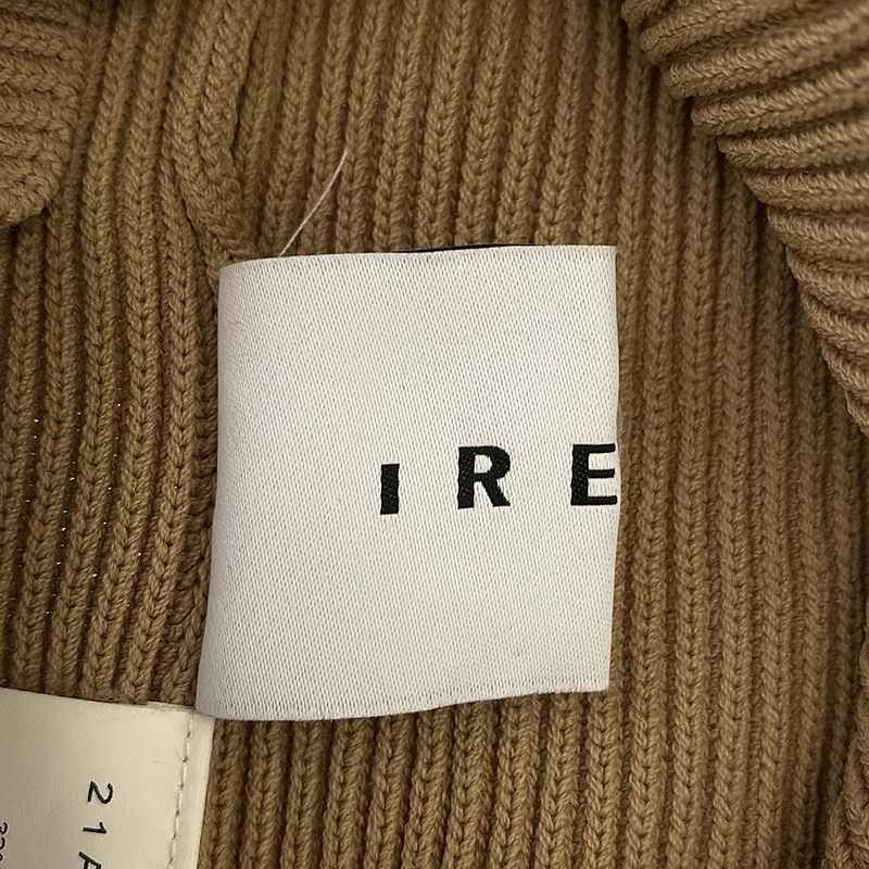 IRENE / アイレネ | ハイネック切替リブニット | 36 | キャメル | レディース IRENE / アイレネ | ハイネック切替リブニット | 36 | キャメル