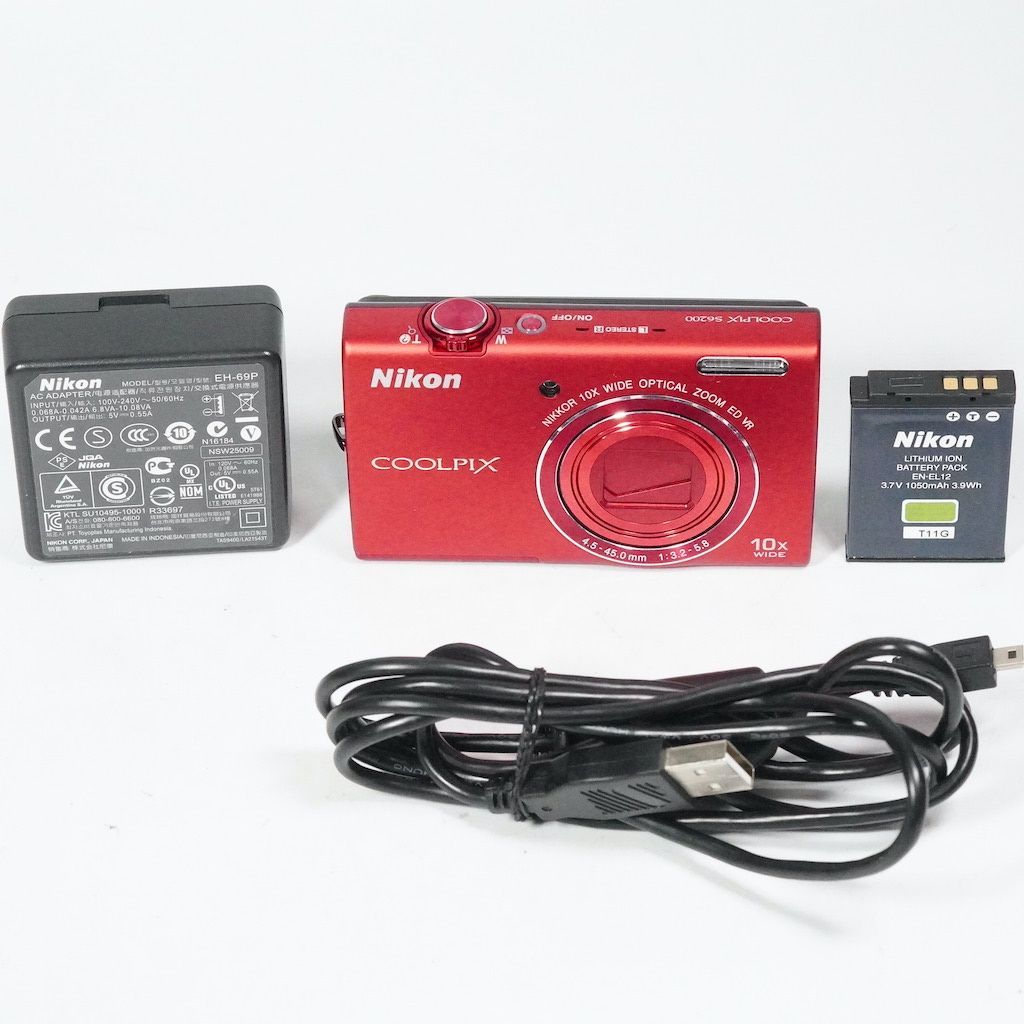 Nikon ニコン COOLPIX S6200 レッド 返金保証 |2334
