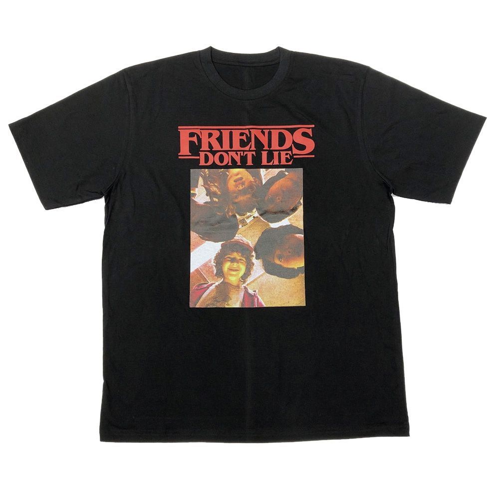 新品 ストレンジャー シングス Friends Don't Lie Tシャツ 黒