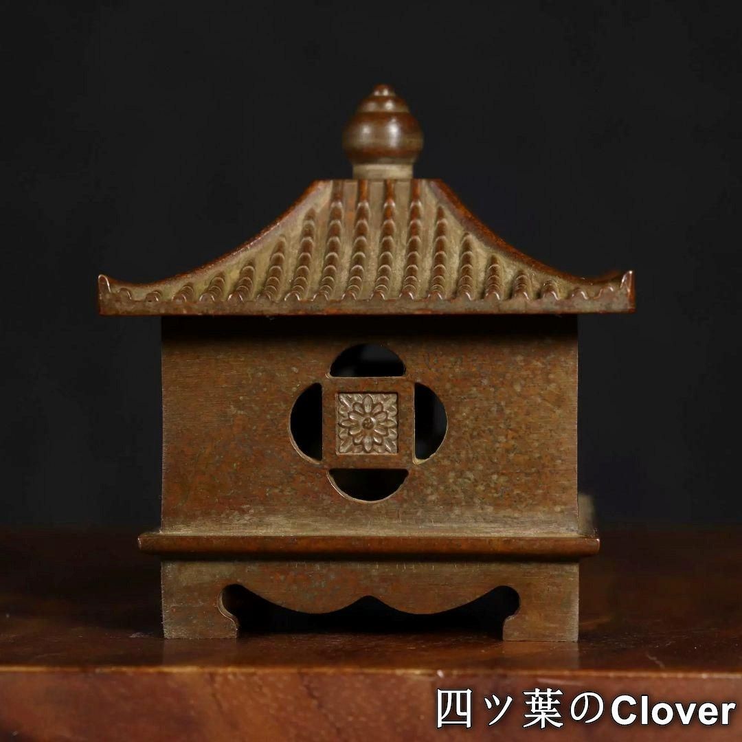 銅製 六角炉 香炉 茶道 書房香炉 香道具 装飾品 工芸品 置物