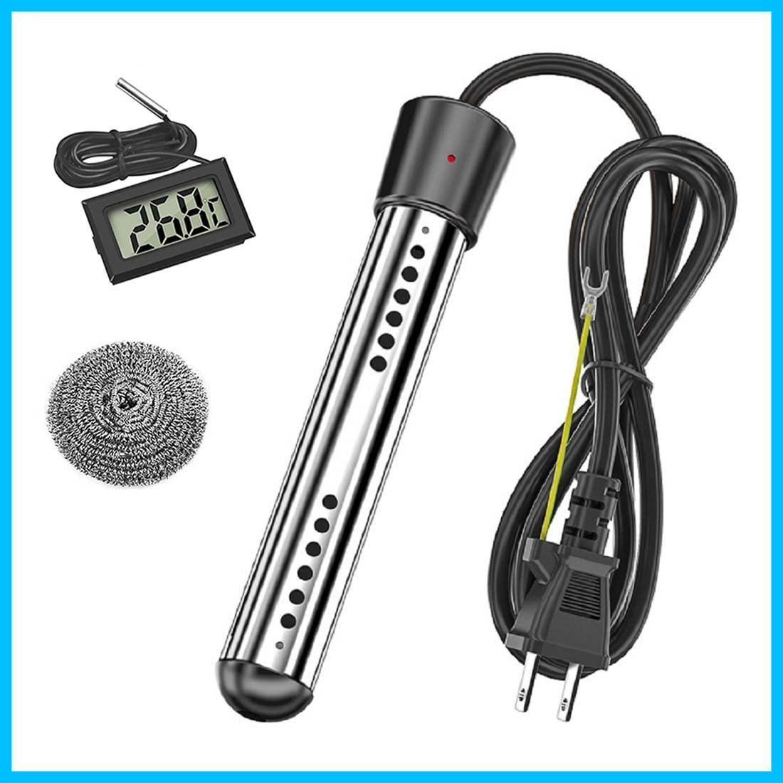 【送料無料】投げ込みヒーター プールヒーター 1500W ポータブルバケットヒーター 液浸ヒーター 浸水給湯器 携帯浸漬湯沸かし器 70自動電源オフ 浴槽用給湯器 インフレータブルプール 家庭 