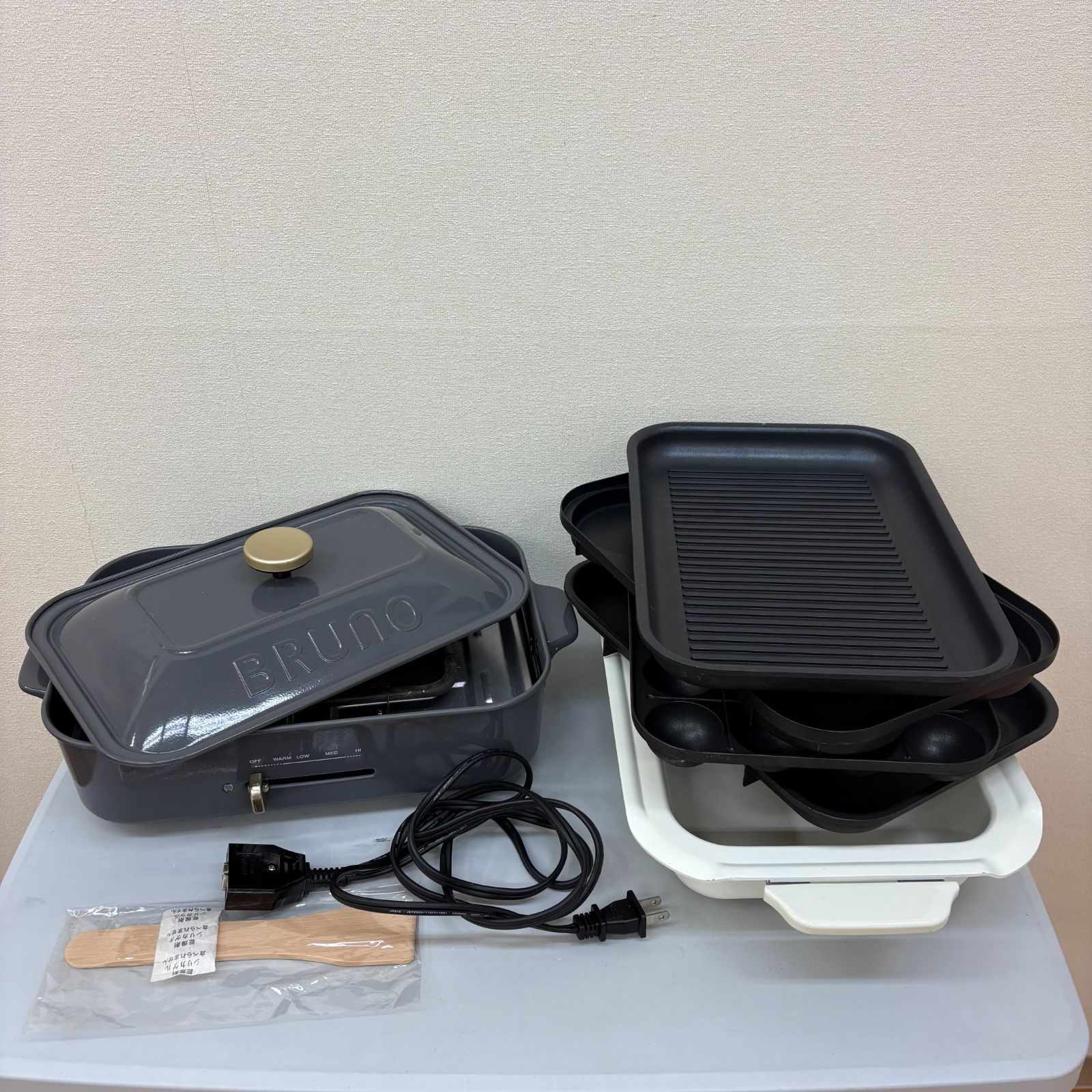 K1133☆BRUNO コンパクトホットプレート チャコールグレー ブルーノ