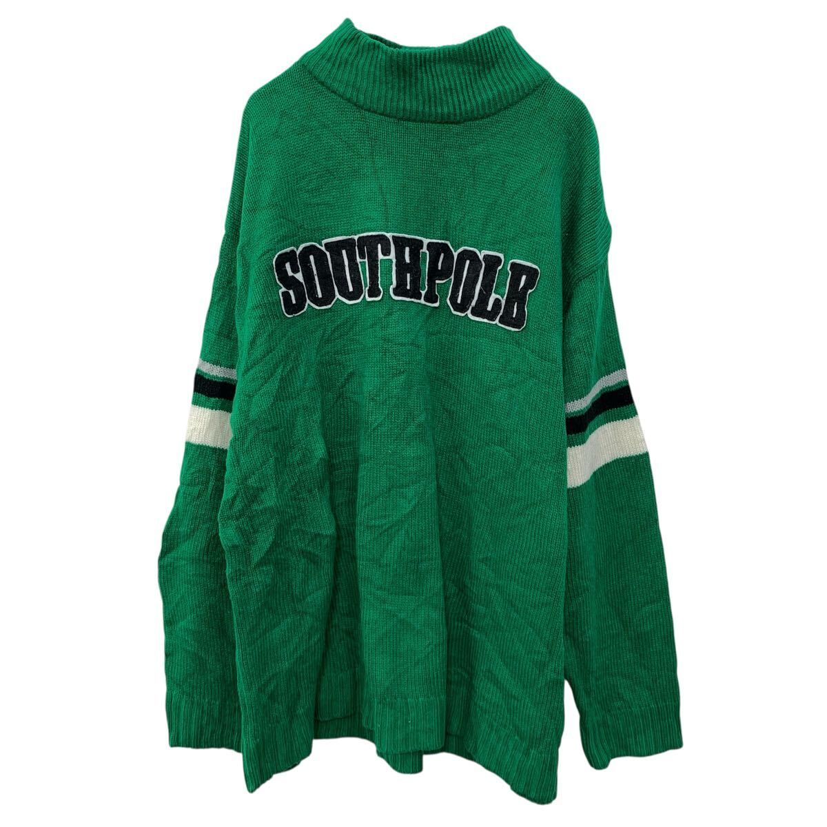 SOUTHPOLE アクリルニット セーター XL グリーン サウスポール プル 