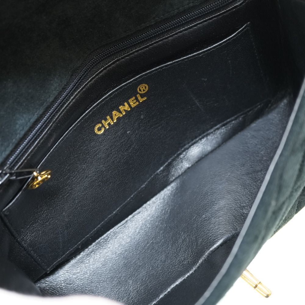 美品 シャネル ダイアナ 22 スウェード マトラッセ チェーン  