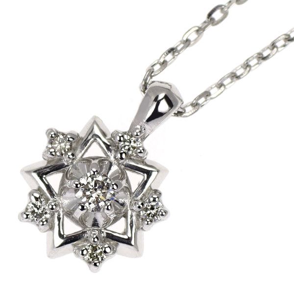 166【フェスタリア】Pt900/Pt850 ダイヤモンド　ネックレス Pt900/850 ダイヤモンド ネックレス|festaria Online Shop