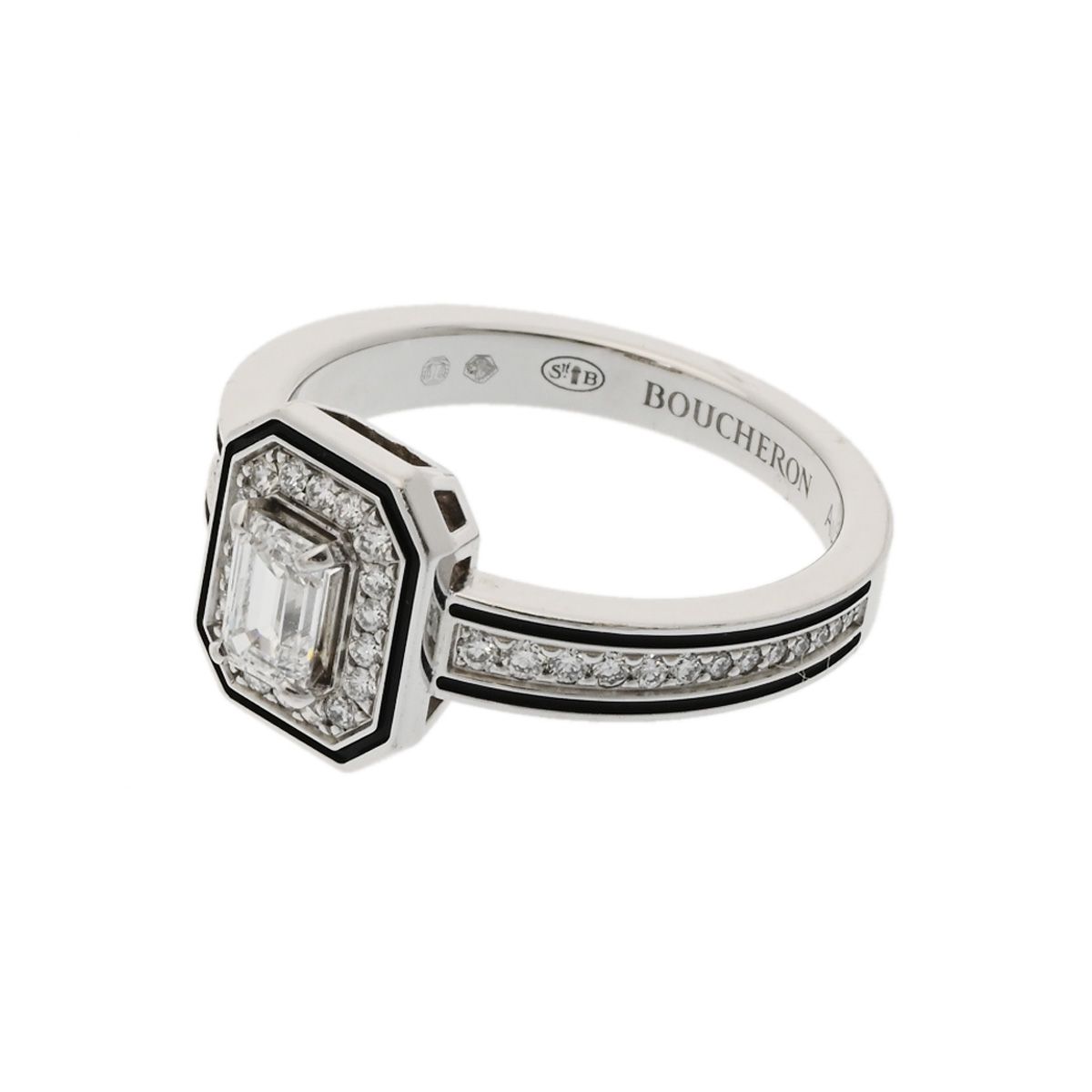 ブシュロン ヴァンドーム リズレ ソリテール リング ダイヤ 0.31ct D