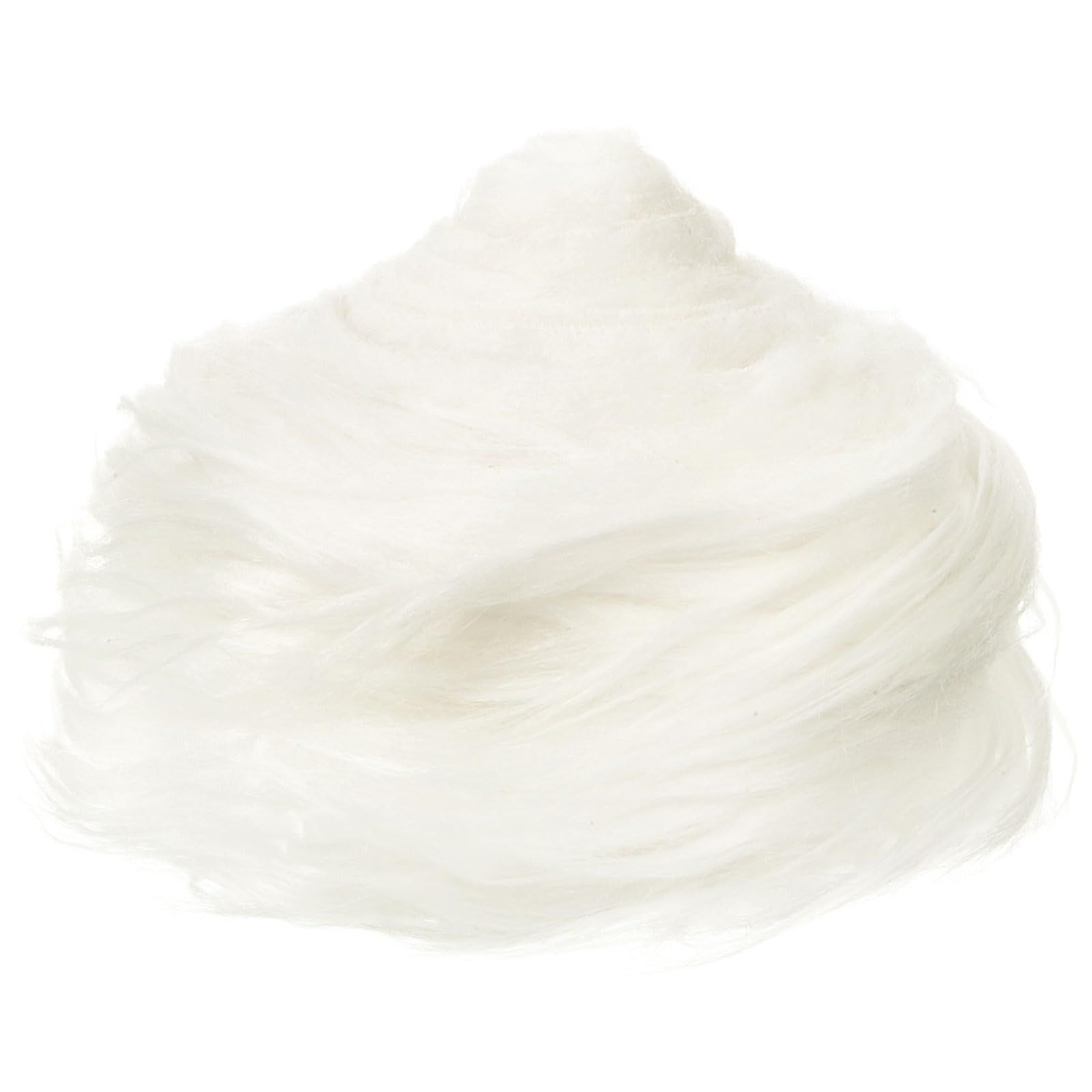 新品 PATIKIL 4.9ft x 2 フォーファーファブリックロール DIYクラフトクリスマスデコレーションコスプレ衣装用 ふわふわプリカットストリップ ホワイト