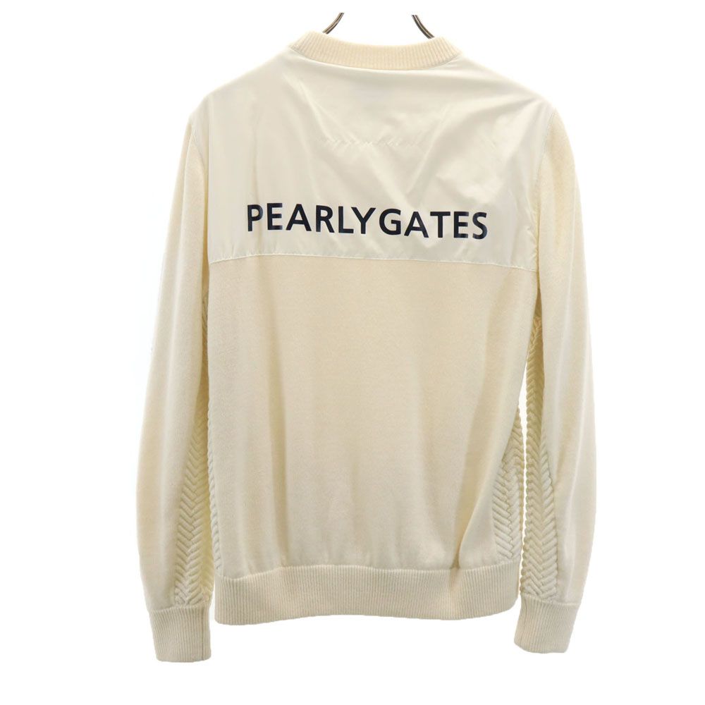 【超美品】PEARLY GATES パーリーゲイツ 長袖ニットセーター ネイビー×白 2019年 ロゴ総柄 ストレッチ メンズ 4[M] ゴルフウェア  : 1-240001069588 : レオナード - 通販 - Yahoo!ショッピング